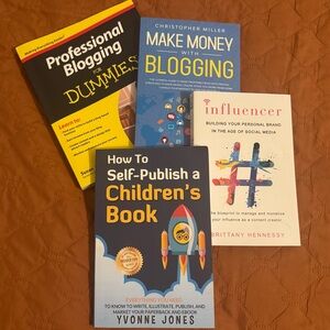 Set of 4 Blogging and Publishing Books
